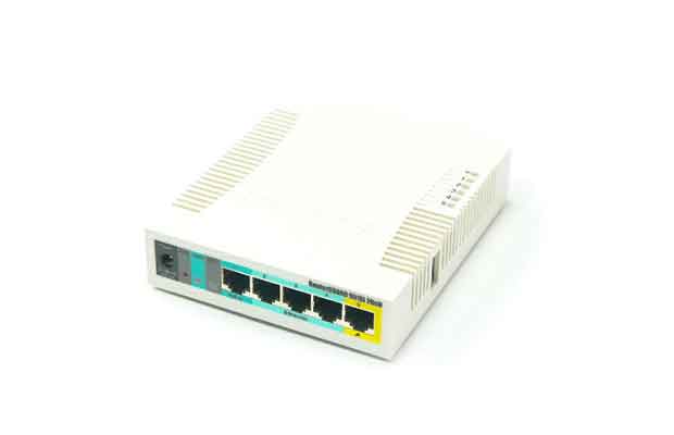 MikroTik RB951Ui-2HnD  5-Port SOHO Router  High-Power 2.4GHz Wi-Fi