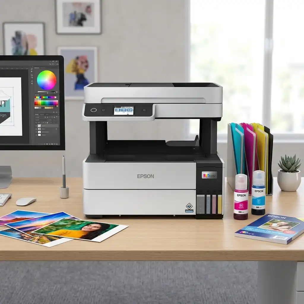Epson EcoTank L6460 A4 Ink Tank Printer (Print, Scan, Copy with ADF) Wi-Fi, Auto-Duplex Printing (1yr)