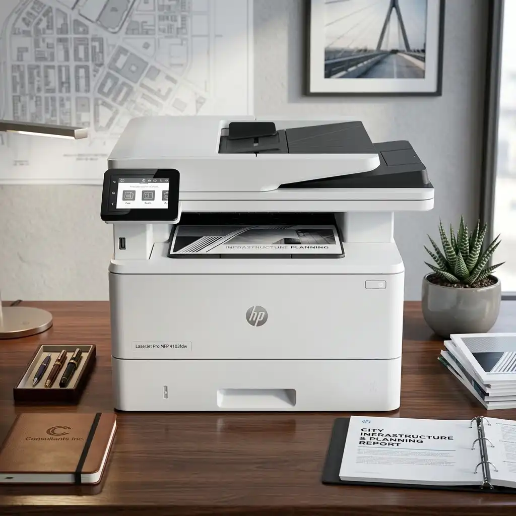 HP LaserJet Pro MFP 4103fdw | All-in-One Monochrome Laser Printer (2Z629A)